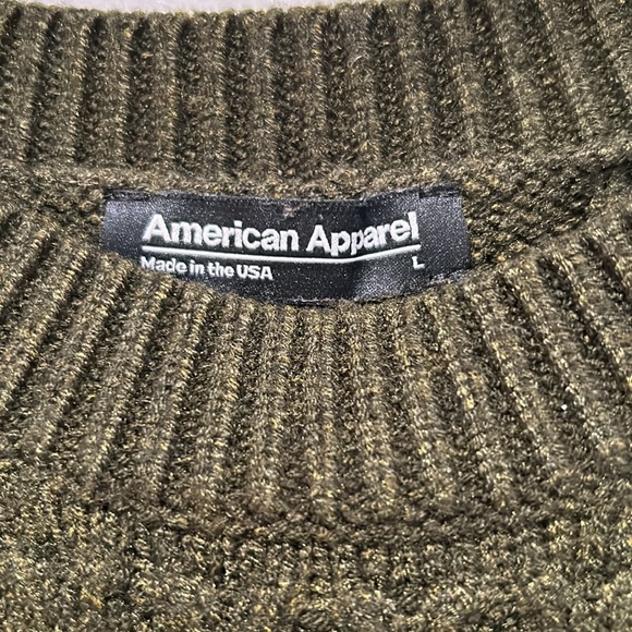 Dark Green American Apparel Sweater - Picture 7 of 15